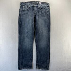 Vintage Guess Jeans Mens 36 Dark Wash Whisker Rebel Low Rise straight Baggy y2k
